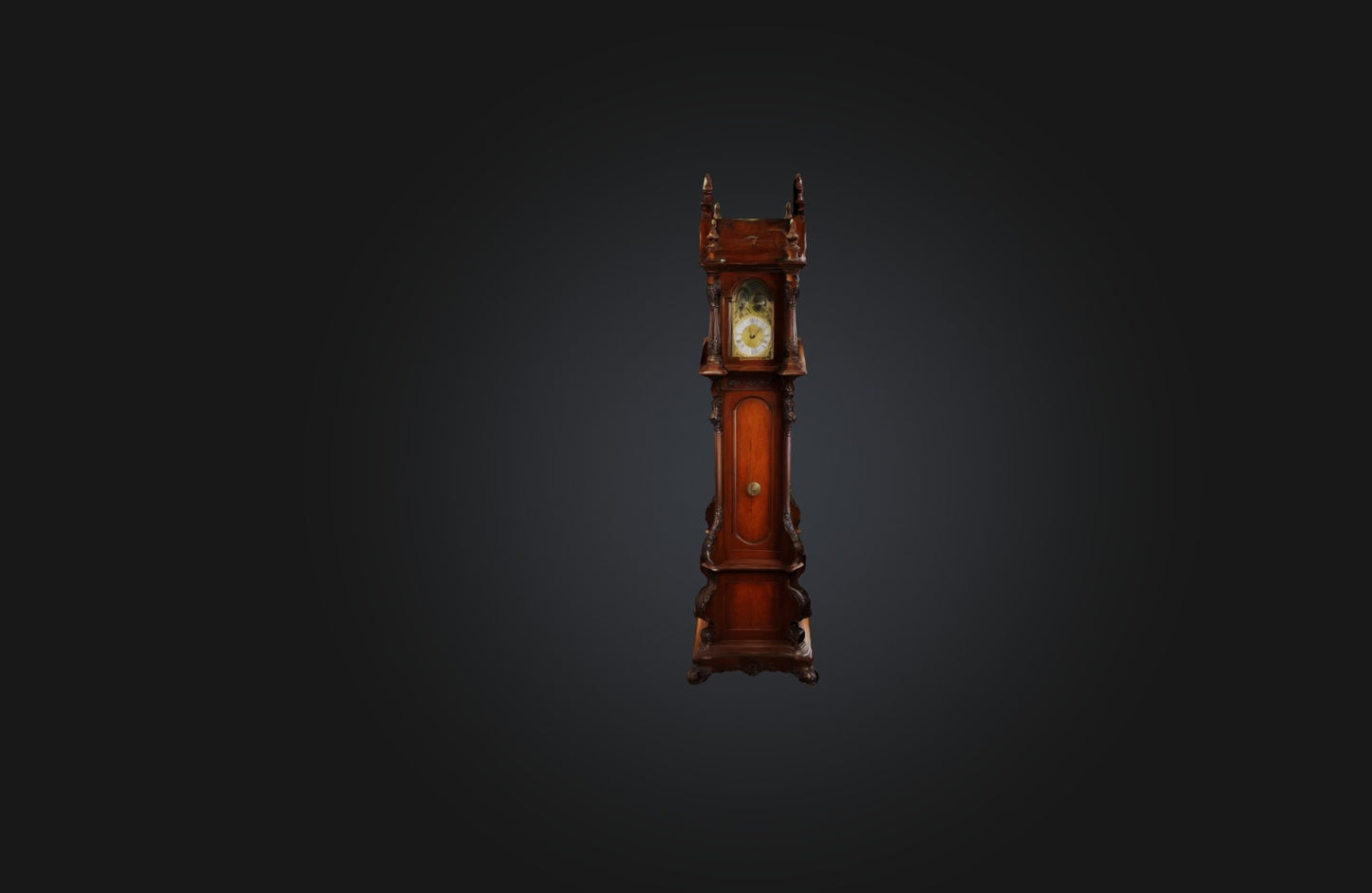 3D model Antique Grandfather Clock VR / AR / low-poly