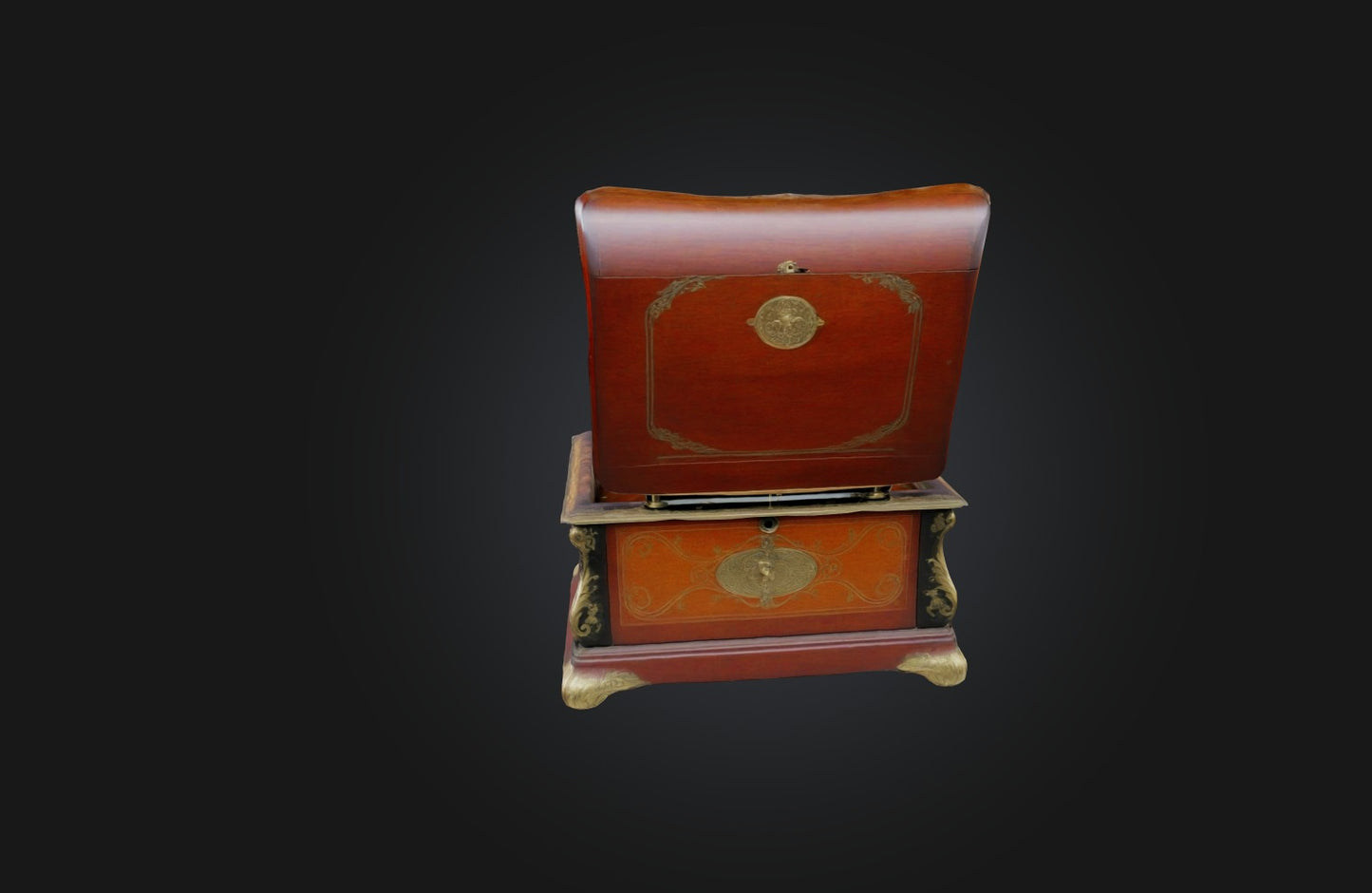 3D model Antique Music Box VR / AR / low-poly