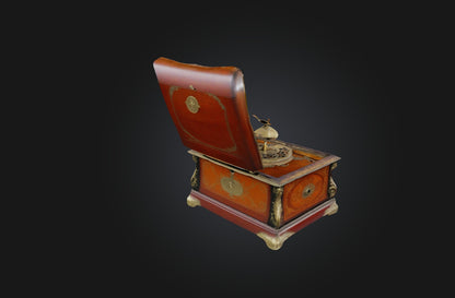 3D model Antique Music Box VR / AR / low-poly