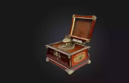 3D model Antique Music Box VR / AR / low-poly