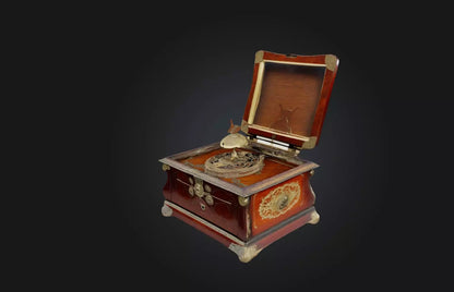 3D model Antique Music Box VR / AR / low-poly