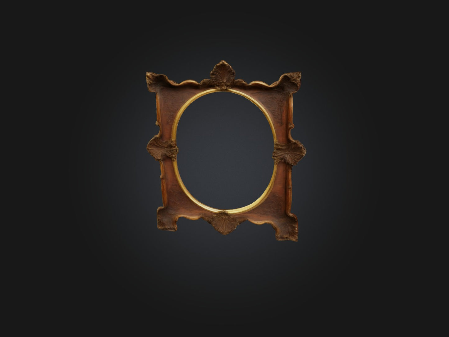 Antique Picture Frame Model VR / AR / low-poly