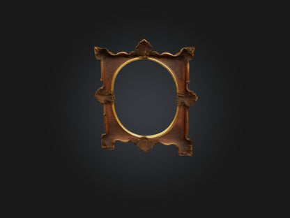 Antique Picture Frame Model VR / AR / low-poly