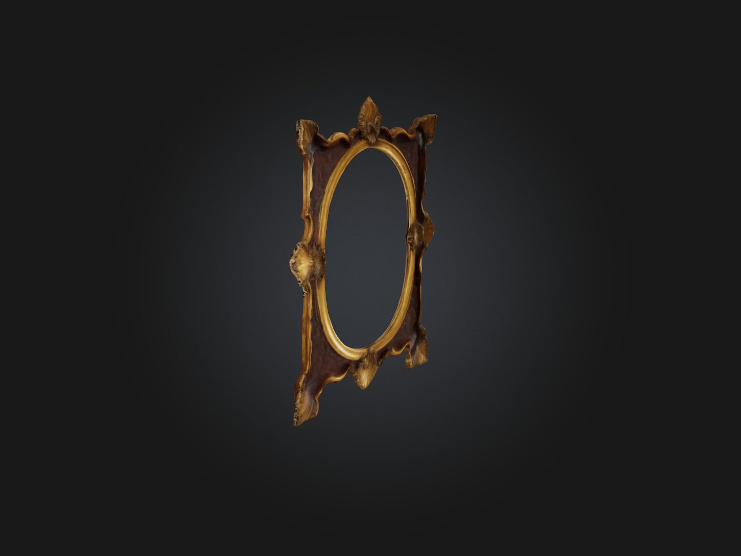 3D model Antique Picture Frame Model VR / AR / low-poly