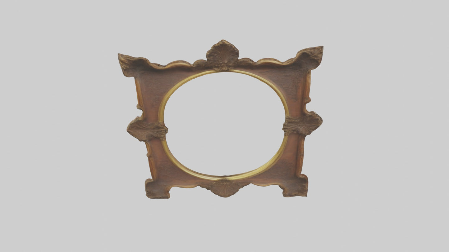 Antique Picture Frame Model VR / AR / low-poly