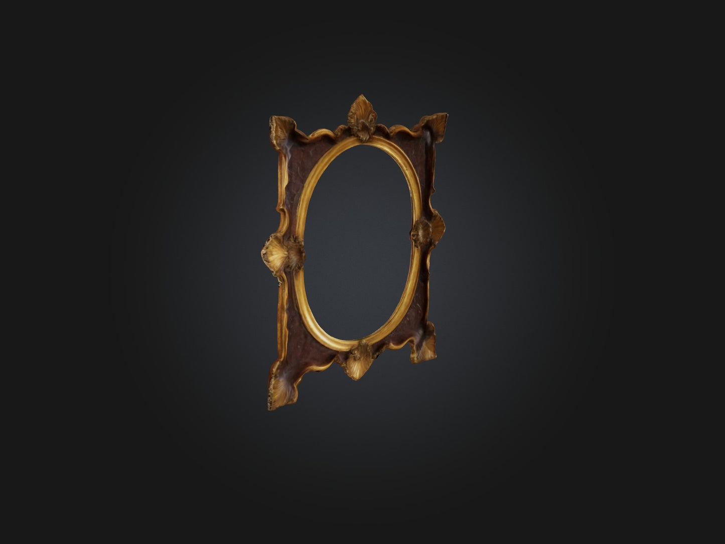 Antique Picture Frame Model VR / AR / low-poly