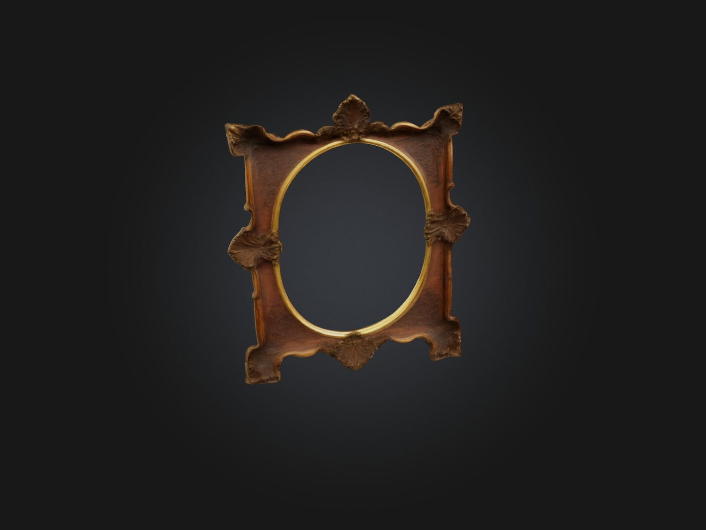 Antique Picture Frame Model VR / AR / low-poly