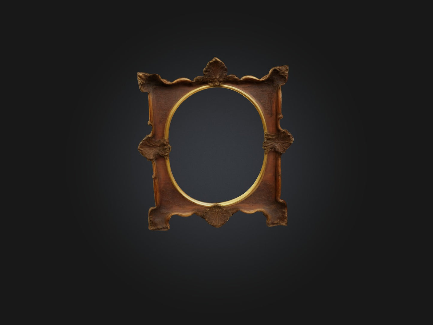 Antique Picture Frame Model VR / AR / low-poly