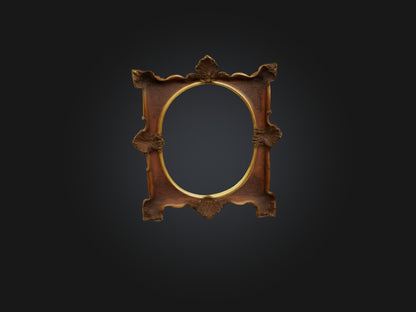 Antique Picture Frame Model VR / AR / low-poly