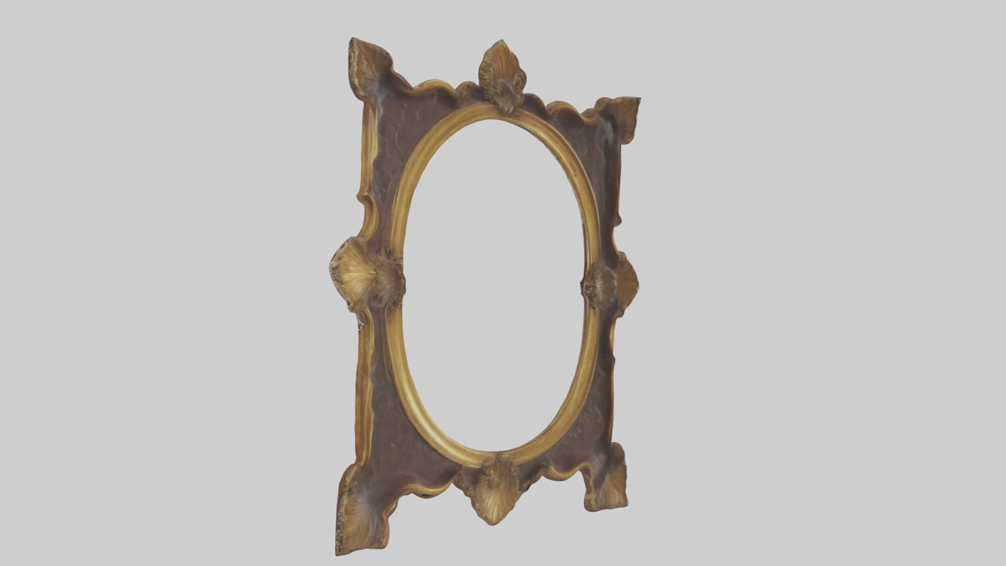Antique Picture Frame Model VR / AR / low-poly