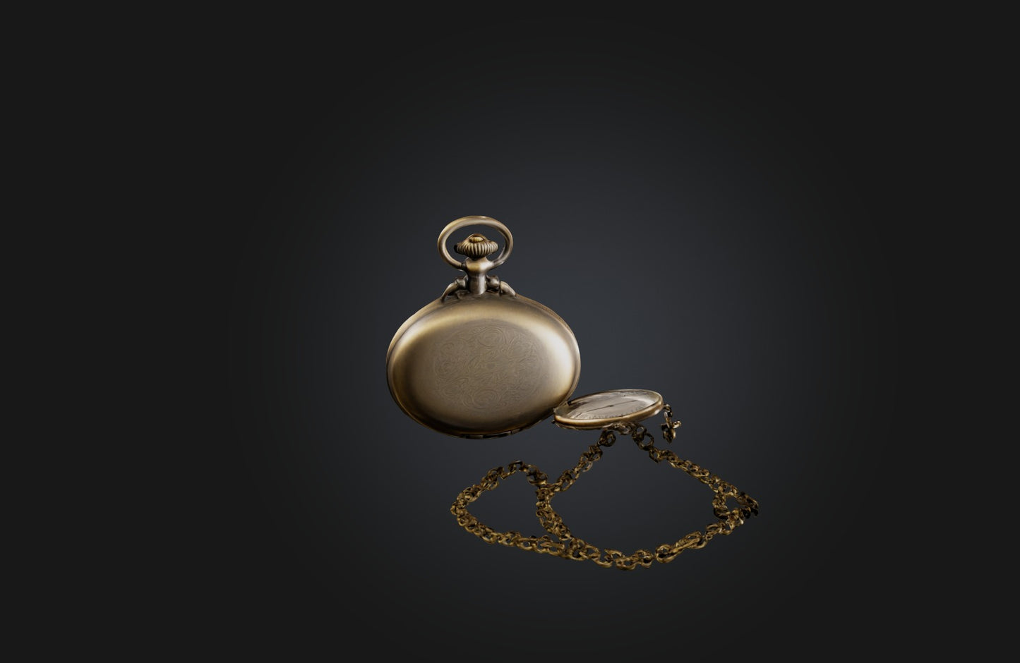 3D model Antique Pocket Watch VR / AR / low-poly