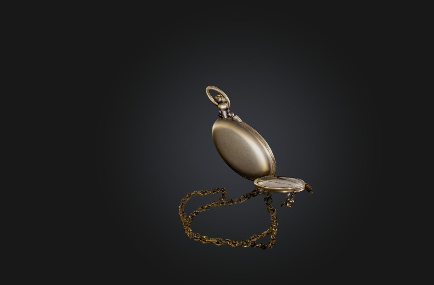 3D model Antique Pocket Watch VR / AR / low-poly