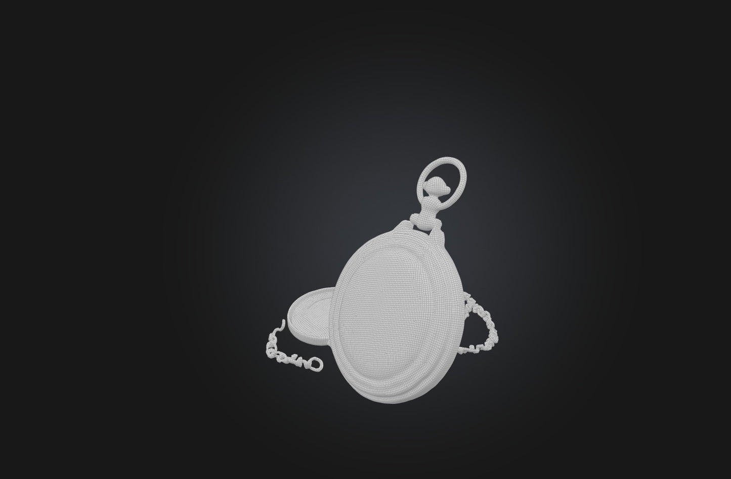 3D model Antique Pocket Watch VR / AR / low-poly