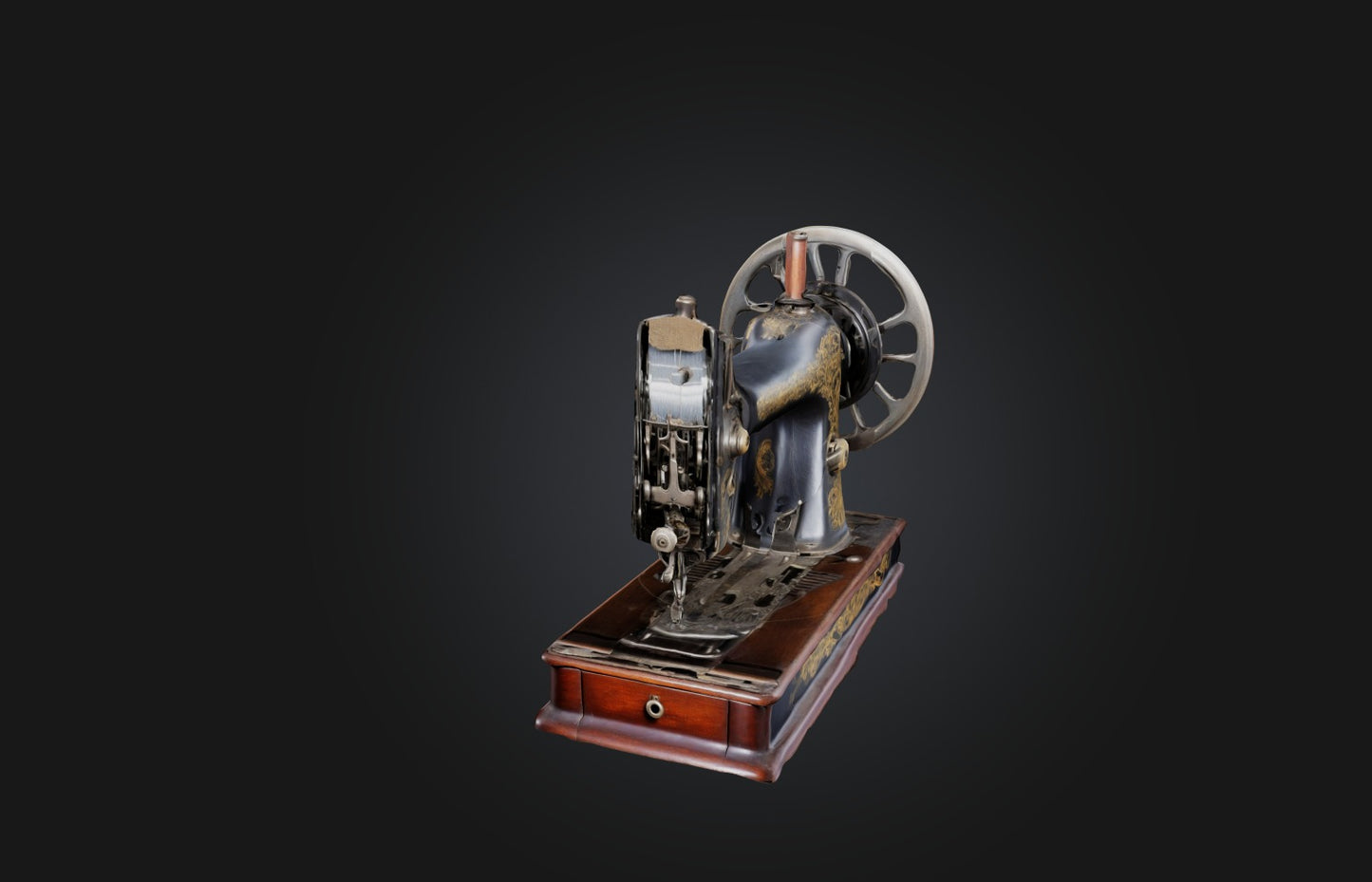 3D model Antique Sewing Machine VR / AR / low-poly