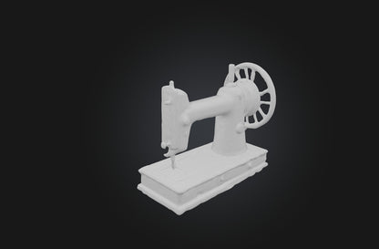 3D model Antique Sewing Machine VR / AR / low-poly