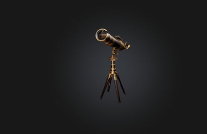 3D model Antique Telescope VR / AR / low-poly