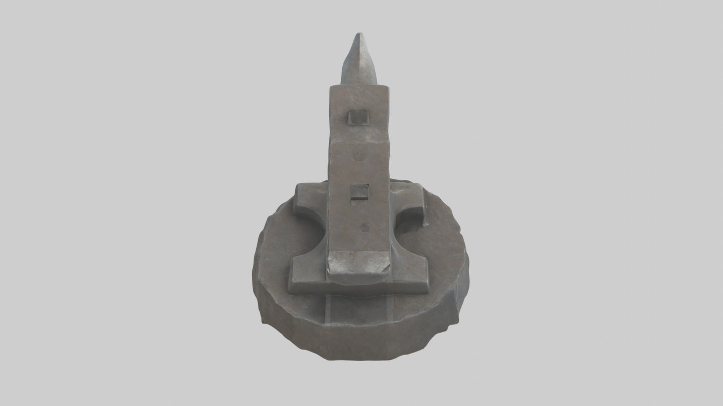 3D model Anvil Model 1 VR / AR / low-poly