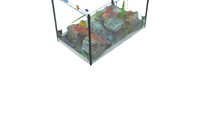 3D model Aquarium VR / AR / low-poly