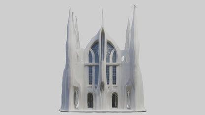 3D model Architectural Facade 1 VR / AR / low-poly