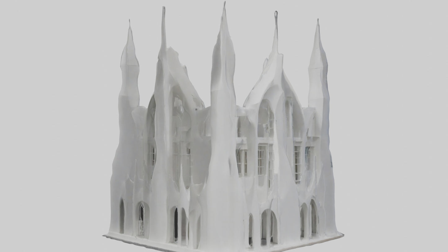 3D model Architectural Facade 1 VR / AR / low-poly