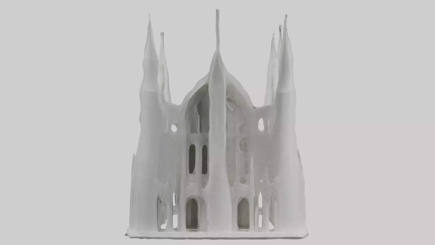 3D model Architectural Facade 1 VR / AR / low-poly