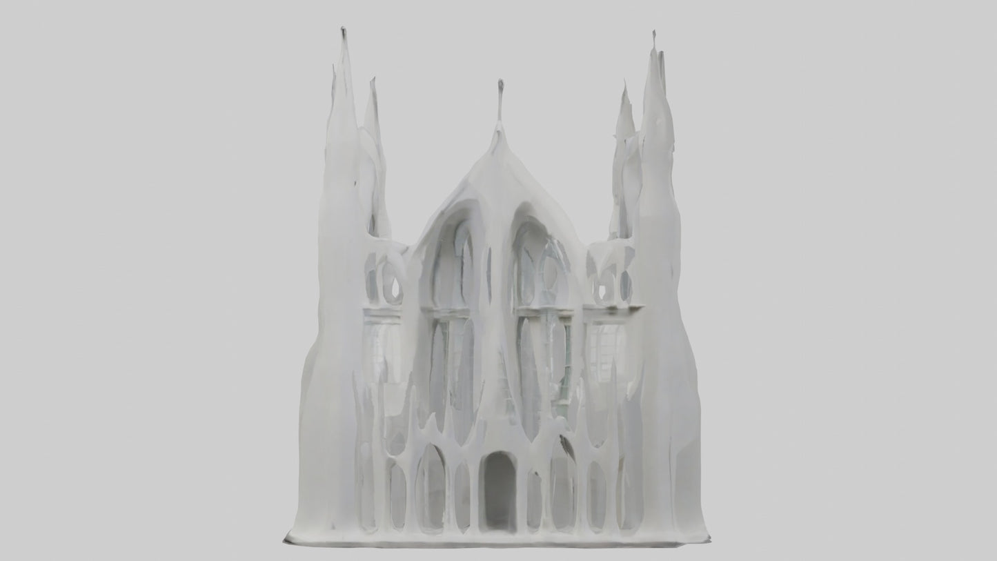 3D model Architectural Facade 1 VR / AR / low-poly