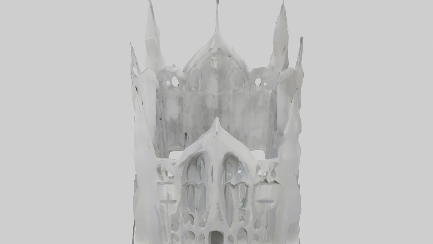 3D model Architectural Facade 1 VR / AR / low-poly