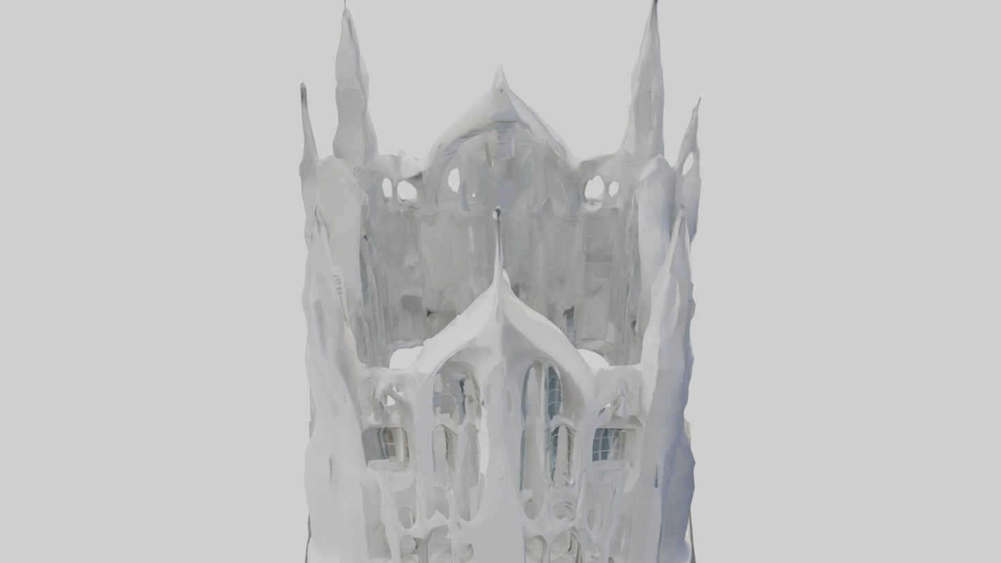 3D model Architectural Facade 1 VR / AR / low-poly