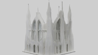 3D model Architectural Facade 1 VR / AR / low-poly