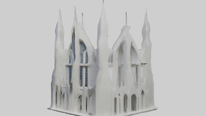 3D model Architectural Facade 1 VR / AR / low-poly