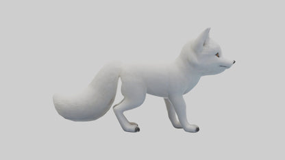 3D model Arctic Fox Model 1 VR / AR / low-poly