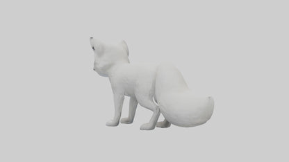 3D model Arctic Fox Model 1 VR / AR / low-poly