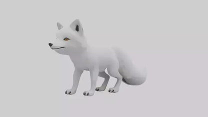 3D model Arctic Fox Model 1 VR / AR / low-poly