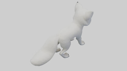 3D model Arctic Fox Model 1 VR / AR / low-poly