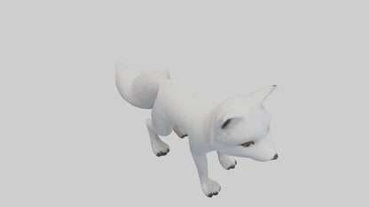 3D model Arctic Fox Model 1 VR / AR / low-poly