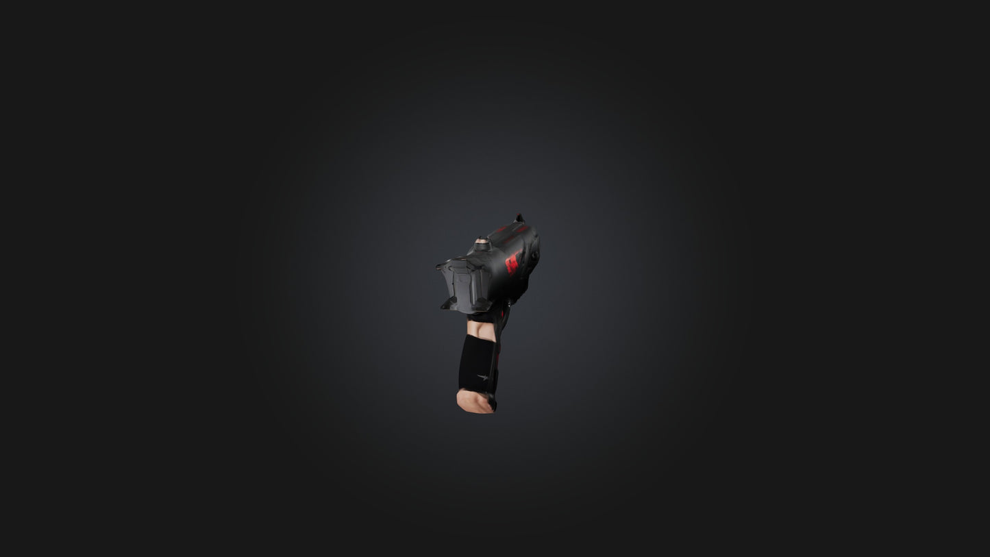 3D model Arm Blaster VR / AR / low-poly