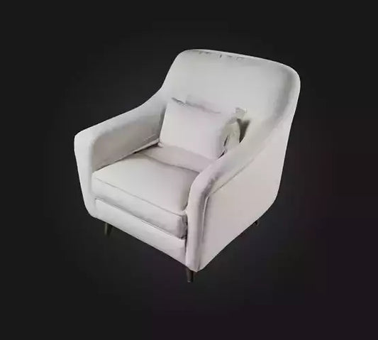 3D model armchair VR / AR / low-poly