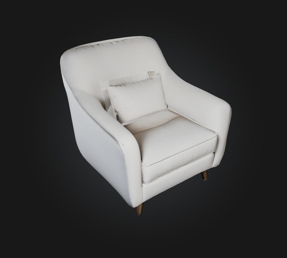 3D model armchair VR / AR / low-poly
