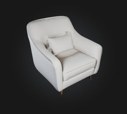 3D model armchair VR / AR / low-poly