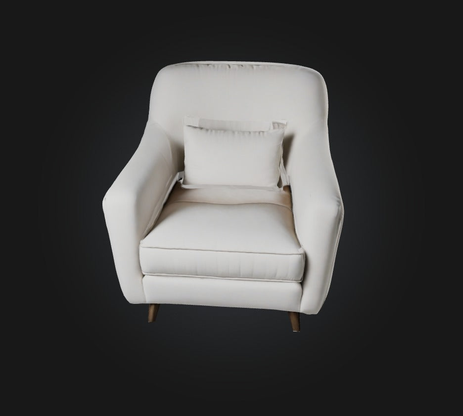 3D model armchair VR / AR / low-poly