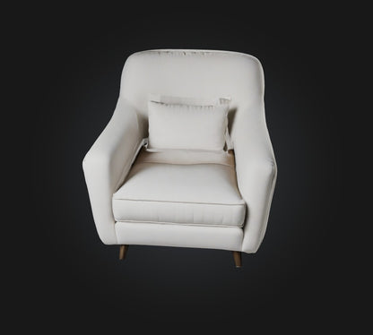 3D model armchair VR / AR / low-poly