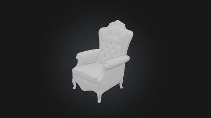 3D model armchair luxury  VR / AR / low-poly