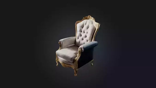 3D model armchair luxury  VR / AR / low-poly