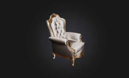 3D model armchair luxury  VR / AR / low-poly