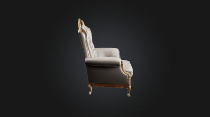 3D model armchair luxury  VR / AR / low-poly