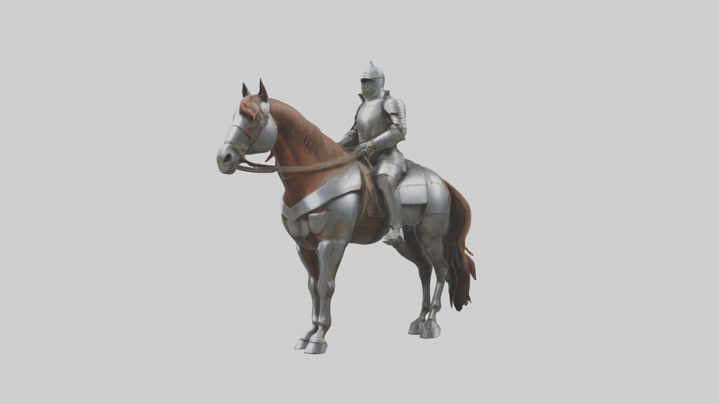 3D model Armoredhorse Model 1 VR / AR / low-poly