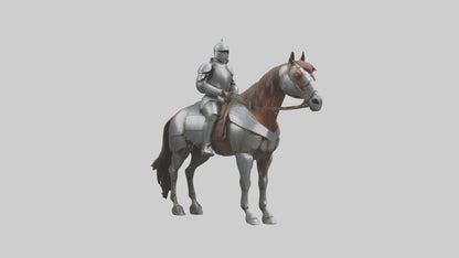 3D model Armoredhorse Model 1 VR / AR / low-poly
