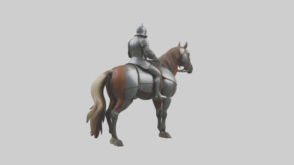 3D model Armoredhorse Model 1 VR / AR / low-poly