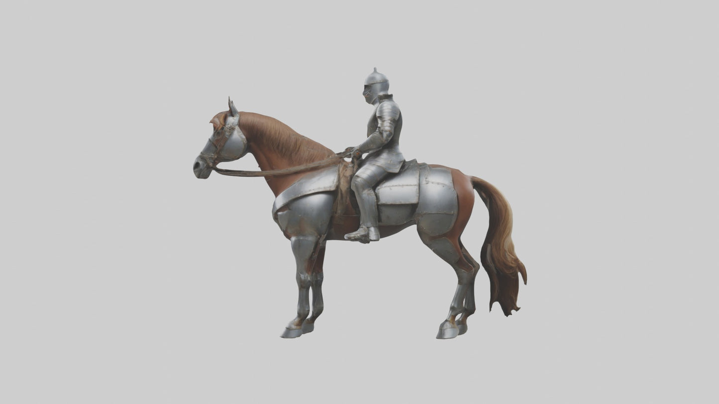 3D model Armoredhorse Model 1 VR / AR / low-poly