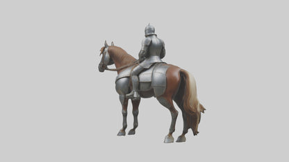 3D model Armoredhorse Model 1 VR / AR / low-poly